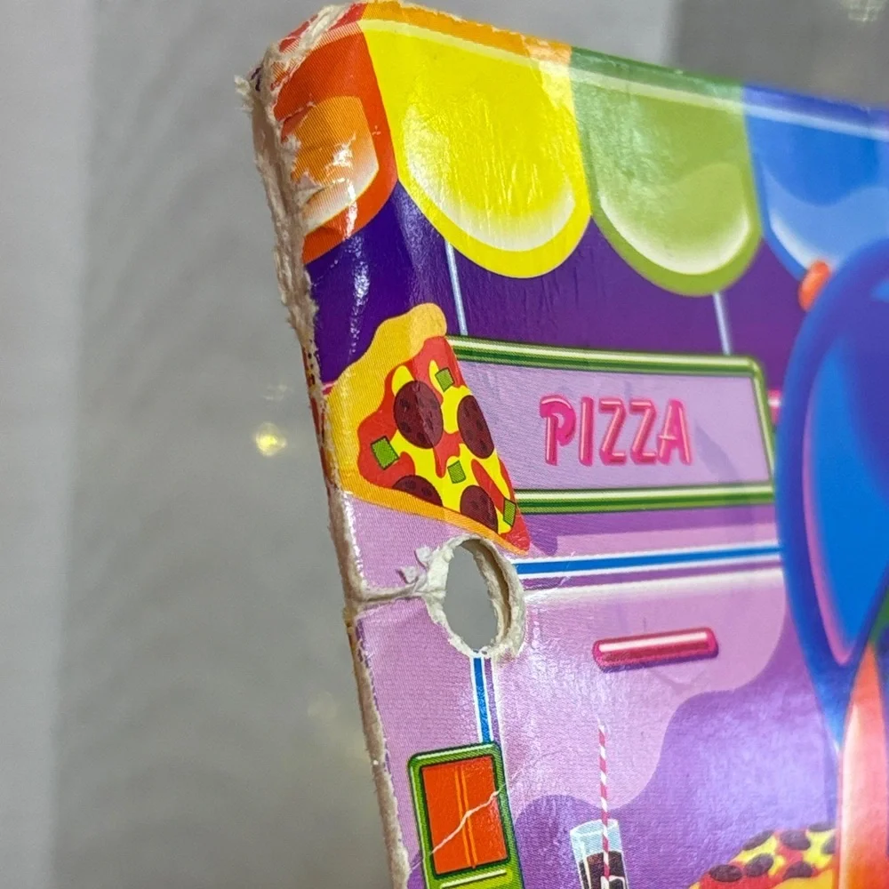 Vintage Lisa Frank Vibrant Turtle and Parrot